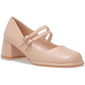 Chaussures escarpins La Modeuse Escarpins pour femme - Nude - Beige - Publicité Chaussures escarpins La Modeuse Escarpins pour femme - Nude - Beige - Publicité