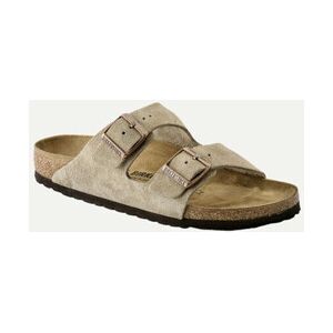 Mules BIRKENSTOCK ARIZONA SANDALE SUEDE TAUPE Marron - Publicité Mules BIRKENSTOCK ARIZONA SANDALE SUEDE TAUPE Marron - Publicité