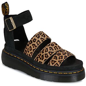 Sandales Dr. Martens Clarissa II Quad Sandal Mini Leopard Noir - Publicité Sandales Dr. Martens Clarissa II Quad Sandal Mini Leopard Noir - Publicité