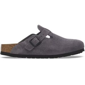 Sandales BIRKENSTOCK Boston Suede Leather Regular - Velvet Grey Gris - Publicité Sandales BIRKENSTOCK Boston Suede Leather Regular - Velvet Grey Gris - Publicité