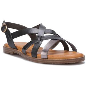 Sandales La Modeuse Sandales, nu-pieds pour femme - Noir - Noir - Publicité Sandales La Modeuse Sandales, nu-pieds pour femme - Noir - Noir - Publicité