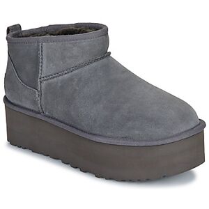 Boots UGG CLASSIC ULTRA MINI PLATFORM Gris - Publicité Boots UGG CLASSIC ULTRA MINI PLATFORM Gris - Publicité