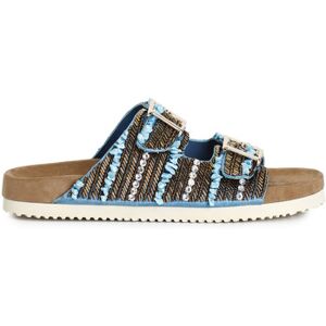 Sandales Café Noir C1GN9000 Bleu - Publicité Sandales Café Noir C1GN9000 Bleu - Publicité