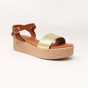 Sandales Eva Frutos SANDALE CUERO GRAB ORO Doré - Publicité Sandales Eva Frutos SANDALE CUERO GRAB ORO Doré - Publicité