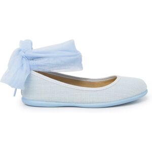 Ballerines Pisamonas Ballerines Lin Bracelet Nœud Tulle Bleu - Publicité Ballerines Pisamonas Ballerines Lin Bracelet Nœud Tulle Bleu - Publicité