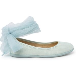 Ballerines Pisamonas Ballerines Lin Bracelet Nœud Tulle Vert - Publicité Ballerines Pisamonas Ballerines Lin Bracelet Nœud Tulle Vert - Publicité