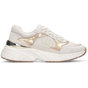 Baskets Liu Jo Sneakers en daim et mesh Blanc - Publicité Baskets Liu Jo Sneakers en daim et mesh Blanc - Publicité