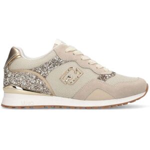 Baskets Liu Jo Sneakers avec glitters et mesh Beige - Publicité Baskets Liu Jo Sneakers avec glitters et mesh Beige - Publicité