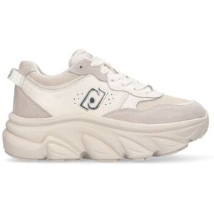 Baskets Liu Jo Sneakers à semelle épaisse en daim et en mesh Blanc - Publicité Baskets Liu Jo Sneakers à semelle épaisse en daim et en mesh Blanc - Publicité