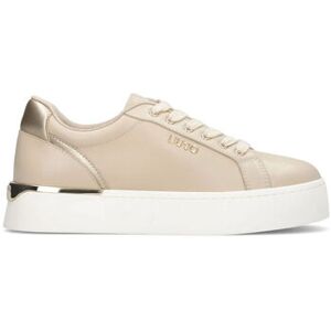 Baskets Liu Jo Sneakers à plateforme en cuir Beige - Publicité Baskets Liu Jo Sneakers à plateforme en cuir Beige - Publicité