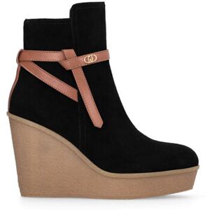 Bottines Liu Jo Bottines en daim avec semelle compensée Noir - Publicité Bottines Liu Jo Bottines en daim avec semelle compensée Noir - Publicité