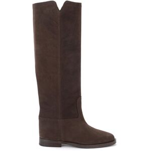 Bottes Via Roma 15 Botte en nubuck martelé marron foncé - Publicité Bottes Via Roma 15 Botte en nubuck martelé marron foncé - Publicité