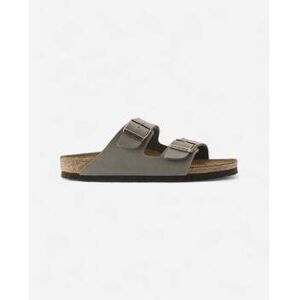 Mules BIRKENSTOCK Arizona Birkibuc Stone Blanc - Publicité Mules BIRKENSTOCK Arizona Birkibuc Stone Blanc - Publicité