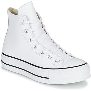 Baskets montantes Converse CHUCK TAYLOR ALL STAR LIFT CLEAN LEATHER HI Blanc - Publicité Baskets montantes Converse CHUCK TAYLOR ALL STAR LIFT CLEAN LEATHER HI Blanc - Publicité