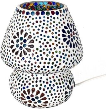 Lampes à poser Signes Grimalt Lampe Aux Champignons Marocaine Blanc
