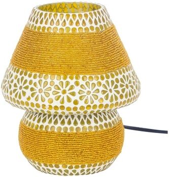 Lampes à poser Signes Grimalt Lampe De Table En Mosaïque Jaune