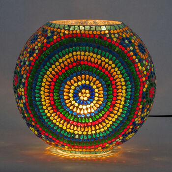 Lampes à poser Signes Grimalt Lampe De Table En Mosaïque Multicolore
