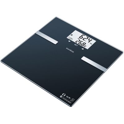 SANITAS Pèse-personne impédancemètre Bluetooth (Noir) noir - Publicité SANITAS Pèse-personne impédancemètre Bluetooth (Noir) noir - Publicité