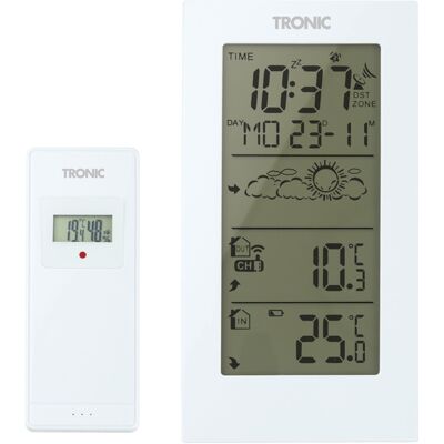 TRONIC® Station météo (blanc) blanc - Publicité TRONIC® Station météo (blanc) blanc - Publicité