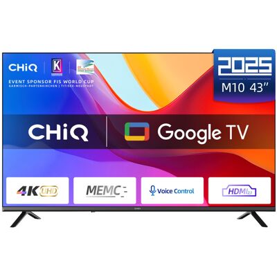 Chiq Smart TV UHD U43M10V, 43 pouces (108 cm) - Publicité Chiq Smart TV UHD U43M10V, 43 pouces (108 cm) - Publicité