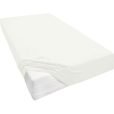 Drap-housse beige Jersey Conny de Biberna - Type de lit - Publicité Drap-housse beige Jersey Conny de Biberna - Type de lit - Publicité