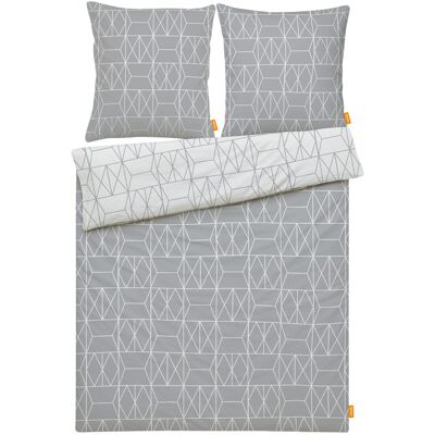 EMMA Parure de lit, 260 x 240 cm (gris) gris - Publicité EMMA Parure de lit, 260 x 240 cm (gris) gris - Publicité