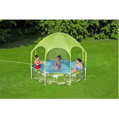 BESTWAY Pataugeoire Splash in Shade, Ø 244 x 51 cm - Publicité BESTWAY Pataugeoire Splash in Shade, Ø 244 x 51 cm - Publicité