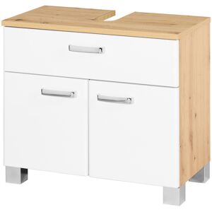 LIVARNO home Meuble sous-vasque Palermo, blanc/imitation chêne - Publicité LIVARNO home Meuble sous-vasque Palermo, blanc/imitation chêne - Publicité