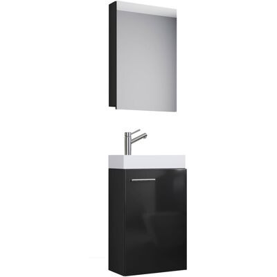 Ensemble de Meubles de Salle de Bain VCM Noir - Modèle 914137 - Set complet 3 pièces - Publicité Ensemble de Meubles de Salle de Bain VCM Noir - Modèle 914137 - Set complet 3 pièces - Publicité