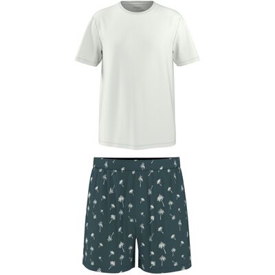 ESMARA MEN Ensemble pyjama homme (blanc/vert, M) M blanc/vert - Publicité ESMARA MEN Ensemble pyjama homme (blanc/vert, M) M blanc/vert - Publicité