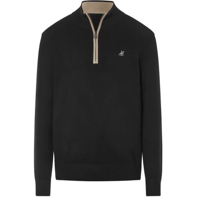 LIVERGY® x U.S. Grand Polo Pull Troyer Homme (noir, L) L noir - Publicité LIVERGY® x U.S. Grand Polo Pull Troyer Homme (noir, L) L noir - Publicité