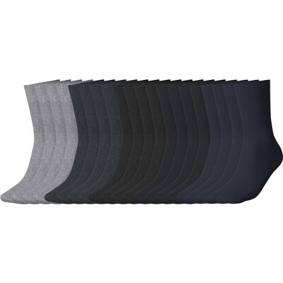 ESMARA MEN Lot de 20 paires de chaussettes homme (gris/gris foncé/marine, 39-42) 39-42 gris/gris foncé/marine - Publicité ESMARA MEN Lot de 20 paires de chaussettes homme (gris/gris foncé/marine, 39-42) 39-42 gris/gris foncé/marine - Publicité