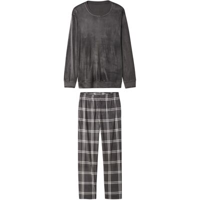 ESMARA MEN Ensemble pyjama en velours homme (gris, S) S gris - Publicité ESMARA MEN Ensemble pyjama en velours homme (gris, S) S gris - Publicité
