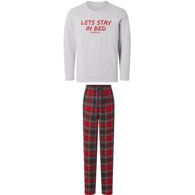 ESMARA MEN Pyjama homme (gris/rouge, L) L gris/rouge - Publicité ESMARA MEN Pyjama homme (gris/rouge, L) L gris/rouge - Publicité