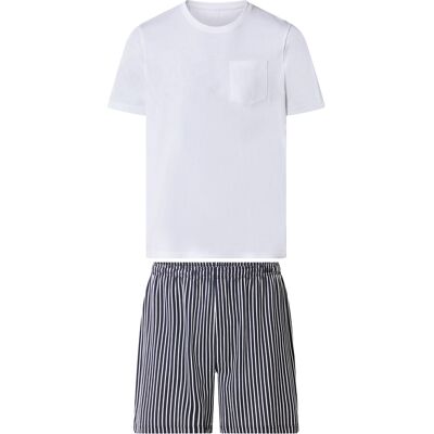 ESMARA MEN Pyjama homme (blanc/bleu marine, L) L blanc/bleu marine - Publicité ESMARA MEN Pyjama homme (blanc/bleu marine, L) L blanc/bleu marine - Publicité
