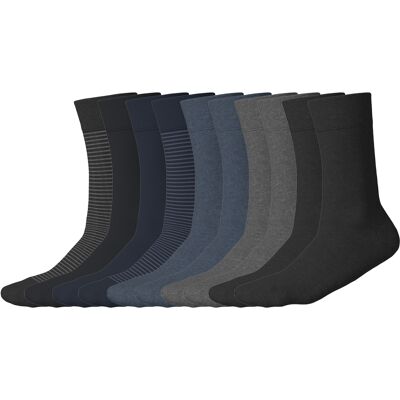 ESMARA® Lot de 10 paires de chaussettes unisexe (bleu foncé/gris/noir, 39-42) 39-42 bleu foncé/gris/noir - Publicité ESMARA® Lot de 10 paires de chaussettes unisexe (bleu foncé/gris/noir, 39-42) 39-42 bleu foncé/gris/noir - Publicité