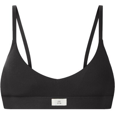 ESMARA® Soutien-gorge côtelé sans armatures femme (noir, XL(46/48)) XL (46/48) Noir - Publicité ESMARA® Soutien-gorge côtelé sans armatures femme (noir, XL(46/48)) XL (46/48) Noir - Publicité