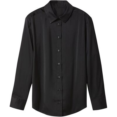ESMARA® Chemisier en satin pour femme (noir, 36) 36 noir - Publicité ESMARA® Chemisier en satin pour femme (noir, 36) 36 noir - Publicité