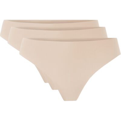 ESMARA® Lot de 3 strings invisibles femme (crème, XL(46/48)) XL(46/48) crème - Publicité ESMARA® Lot de 3 strings invisibles femme (crème, XL(46/48)) XL(46/48) crème - Publicité
