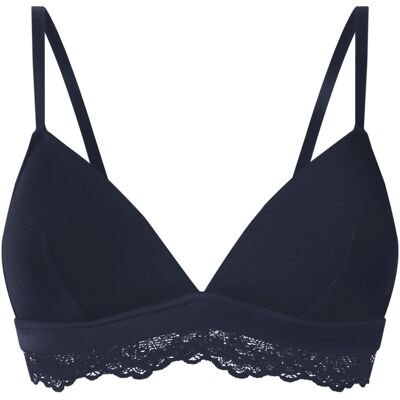ESMARA® Soutien-gorge sans armatures à dentelle femme (bleu foncé, 100B) 100B bleu foncé - Publicité ESMARA® Soutien-gorge sans armatures à dentelle femme (bleu foncé, 100B) 100B bleu foncé - Publicité