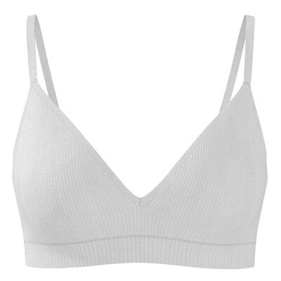 ESMARA® Soutien-gorge côtelé sans armatures femme (gris, 95B) 95B gris - Publicité ESMARA® Soutien-gorge côtelé sans armatures femme (gris, 95B) 95B gris - Publicité