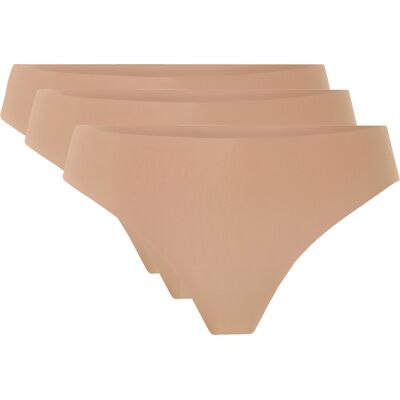 ESMARA® Lot de 3 strings invisibles femme (beige, XL(46/48)) XL(46/48) beige - Publicité ESMARA® Lot de 3 strings invisibles femme (beige, XL(46/48)) XL(46/48) beige - Publicité