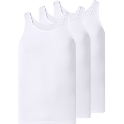 ESMARA MEN Lot de 3 débardeurs côtelés pour hommes (blanc, 3XL) 3XL blanc - Publicité ESMARA MEN Lot de 3 débardeurs côtelés pour hommes (blanc, 3XL) 3XL blanc - Publicité