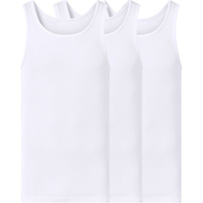 ESMARA MEN Lot de 3 débardeurs côtelé pour hommes (blanc, S) S blanc - Publicité ESMARA MEN Lot de 3 débardeurs côtelé pour hommes (blanc, S) S blanc - Publicité