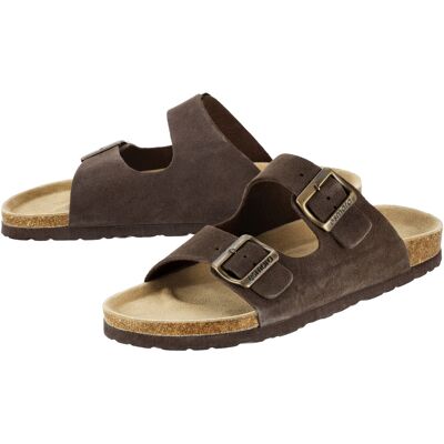 ESMARA MEN Mules à boucles pour homme (marron, 44) 44 marron - Publicité ESMARA MEN Mules à boucles pour homme (marron, 44) 44 marron - Publicité