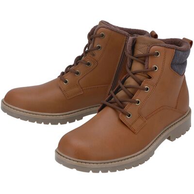 ESMARA MEN Bottines en cuir premium homme (brun, 46) 44 brun - Publicité ESMARA MEN Bottines en cuir premium homme (brun, 46) 44 brun - Publicité