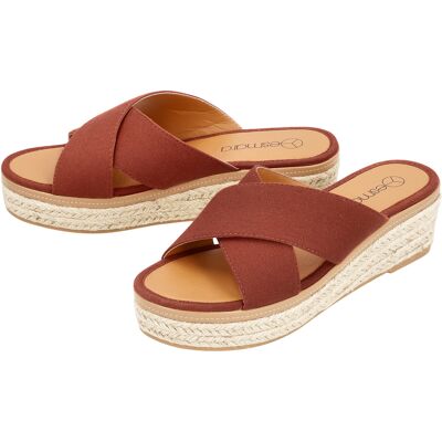ESMARA® Sandales compensées femme (marron, 36) 36 marron - Publicité ESMARA® Sandales compensées femme (marron, 36) 36 marron - Publicité