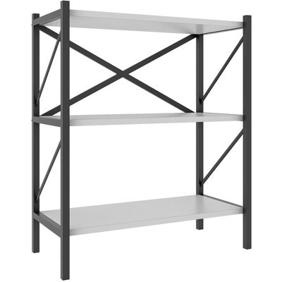 Étagère VCM Insasi Blanche 66x34x85cm - Étagère - Publicité Étagère VCM Insasi Blanche 66x34x85cm - Étagère - Publicité