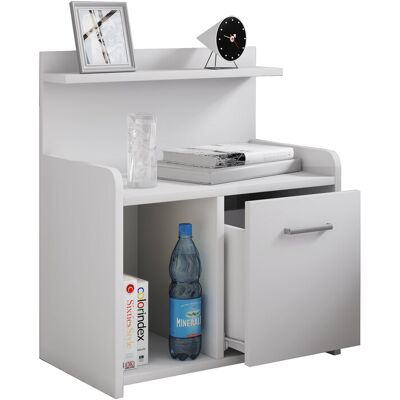 VCM Table de chevet avec étagères ouvertes Nilasa, 47 x 60 x 29 cm (Blanc) Blanc - Publicité VCM Table de chevet avec étagères ouvertes Nilasa, 47 x 60 x 29 cm (Blanc) Blanc - Publicité