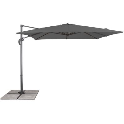 SCHNEIDER Parasol déporté, Valencia Grande, 280 x 280 cm (anthracite) anthracite - Publicité SCHNEIDER Parasol déporté, Valencia Grande, 280 x 280 cm (anthracite) anthracite - Publicité